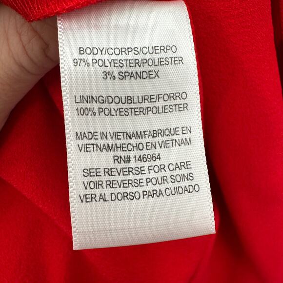 JULIA JORDAN Red Halter Wide-Leg Jumpsuit // 8 - Picture 10 of 12